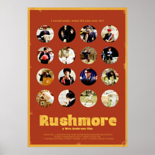Rushmore featuring the many faces of Max Fischer Poster