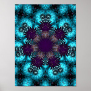 Ruskiana Fractal circle Poster