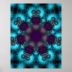 Ruskiana Fractal circle Poster