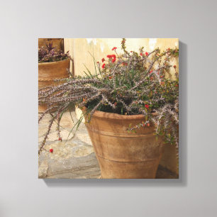 Rusrtic Courtyard Wrapped Canvas