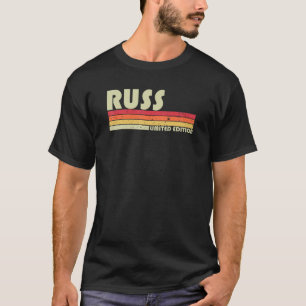 RUSS Gift Name Personalised Funny Retro Vintage Bi T-Shirt