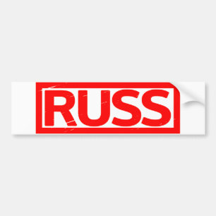 Russ Stamp Bumper Sticker