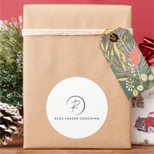 Russ Yeager Coaching Signature Logo Classic Round Sticker