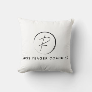 Russ Yeager Coaching Signature Logo Cushion