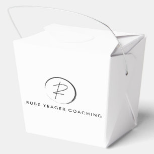 Russ Yeager Coaching Signature Logo Favour Box
