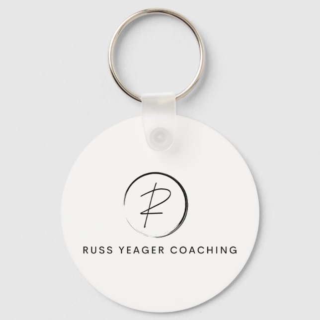 Russ Yeager Coaching Signature Logo Key Ring (Front)