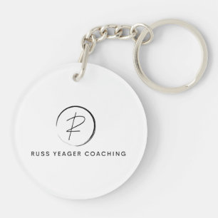 Russ Yeager Coaching Signature Logo Key Ring