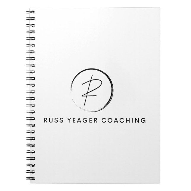 Russ Yeager Coaching Signature Logo Notebook (Front)