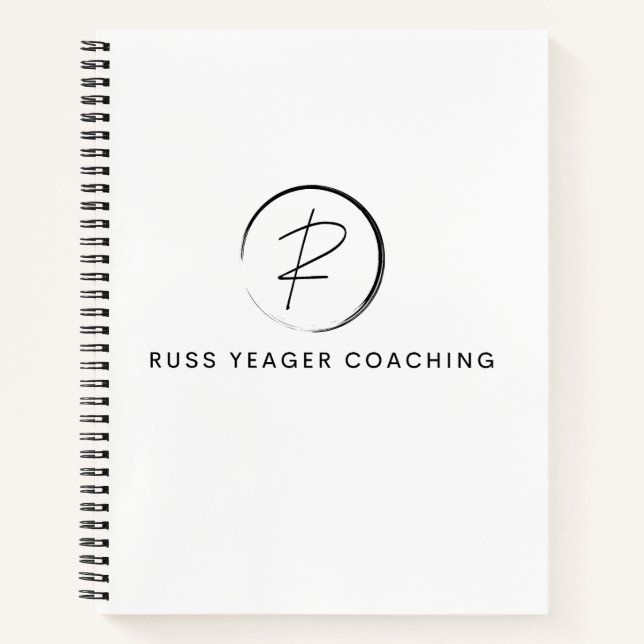 Russ Yeager Coaching Signature Logo Notebook (Front)