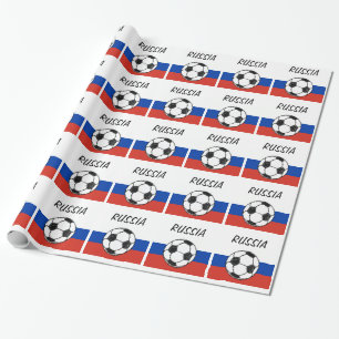 Russa Flag Football Sketch Wrapping Paper
