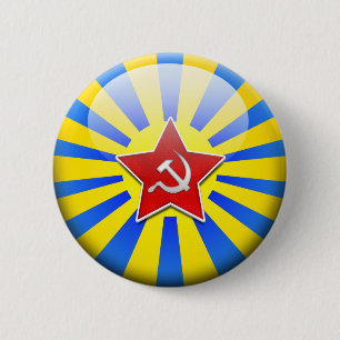 Russain Flag Air Force 6 Cm Round Badge