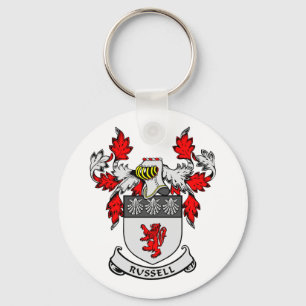 RUSSELL Coat of Arms Key Ring