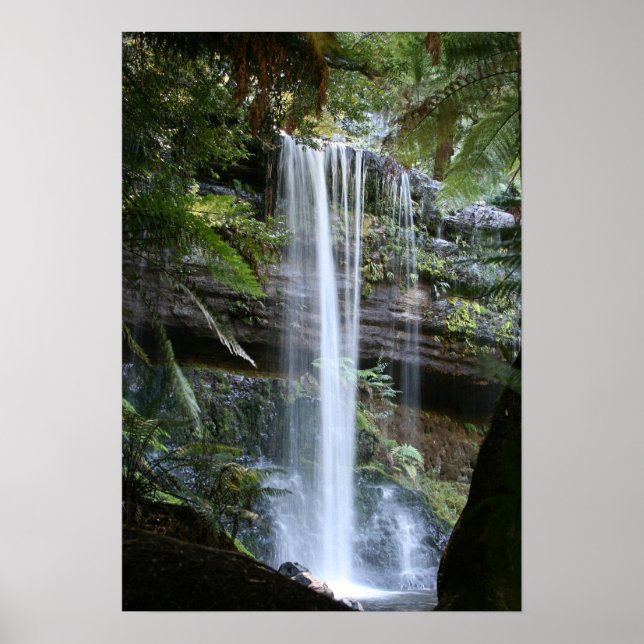 Russell Falls, Tasmania, Australia Poster (Front)