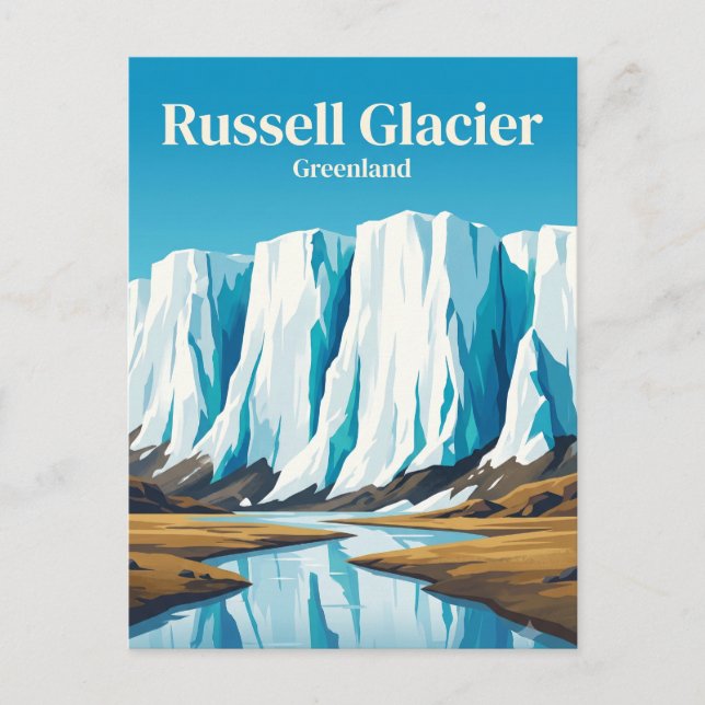 Russell Glacier Greenland Postcard (Front)
