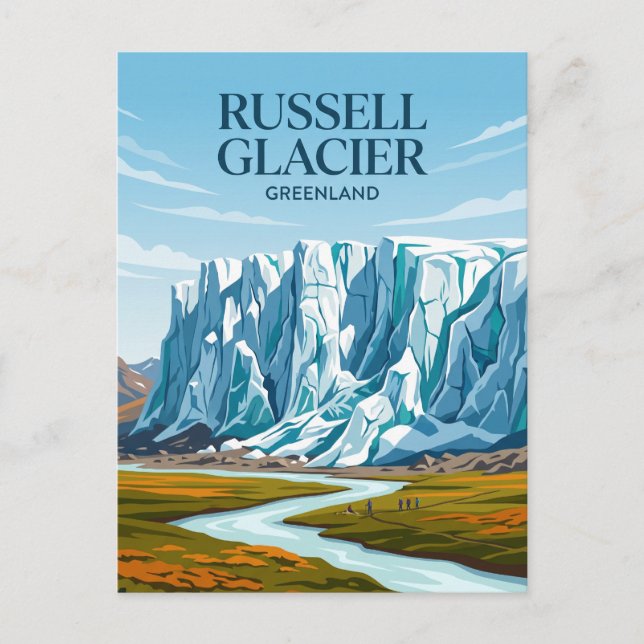 Russell Glacier Greenland Postcard (Front)