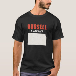Russell Kansas USA State America Travel Kansan T-Shirt