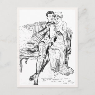 Russell L. Swigert 1917 proposal art  Postcard