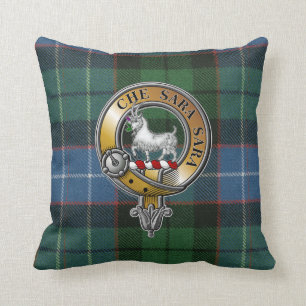 Russell Tartan & Badge Cushion