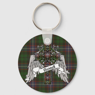 Russell Tartan Cross Key Ring