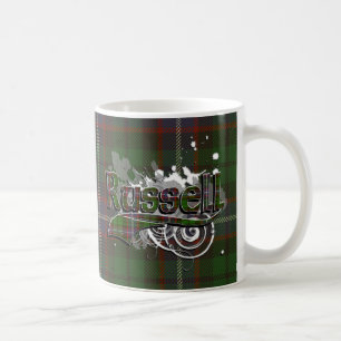 Russell Tartan Grunge Coffee Mug