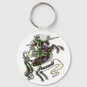 Russell Tartan Unicorn Key Ring