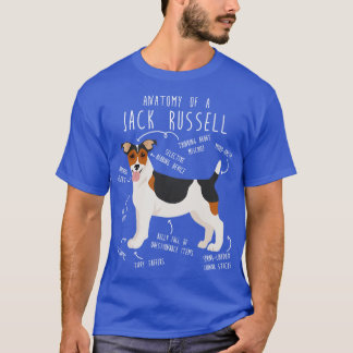 Russell Terrier Dog Anatomy 2 T-Shirt