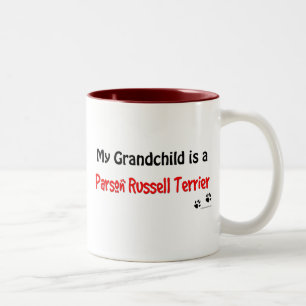 Russell Terrier Grandchild Two-Tone Coffee Mug
