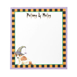 Russell Terrier Witch Notepad