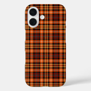 Russet Brown, Orange and Yellow Plaid iPhone 16 Case
