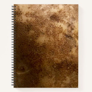 Russet Potato Close Up Photograph Spiral Notebook