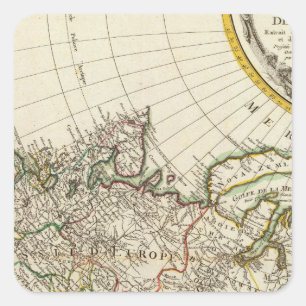 Russia 18 square sticker