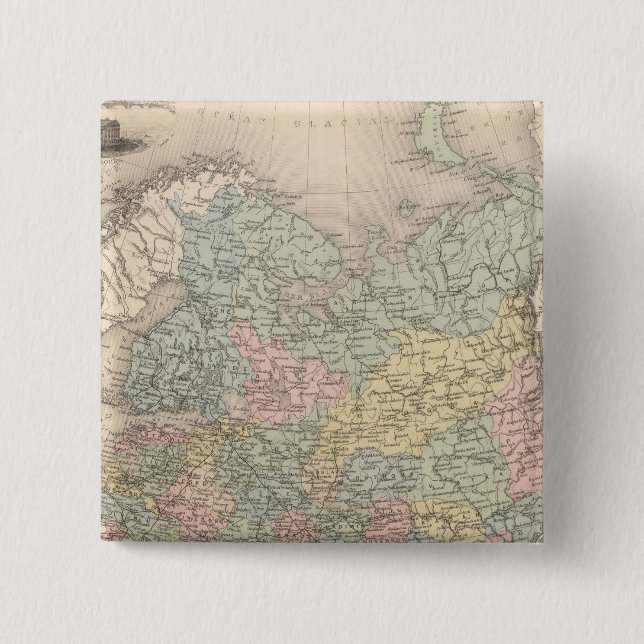 Russia 7 15 cm square badge (Front)