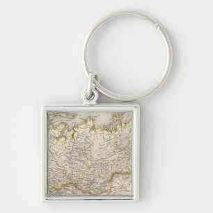 Russia and Asia 2 Key Ring