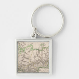 Russia and Asia 2 Key Ring