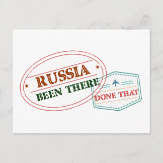 Russia Been There Done That Postcard