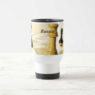 Russia Chess Travel Mug