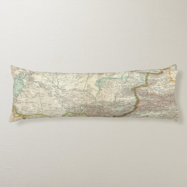 Russia, China, Asia 2 Body Cushion (Front)