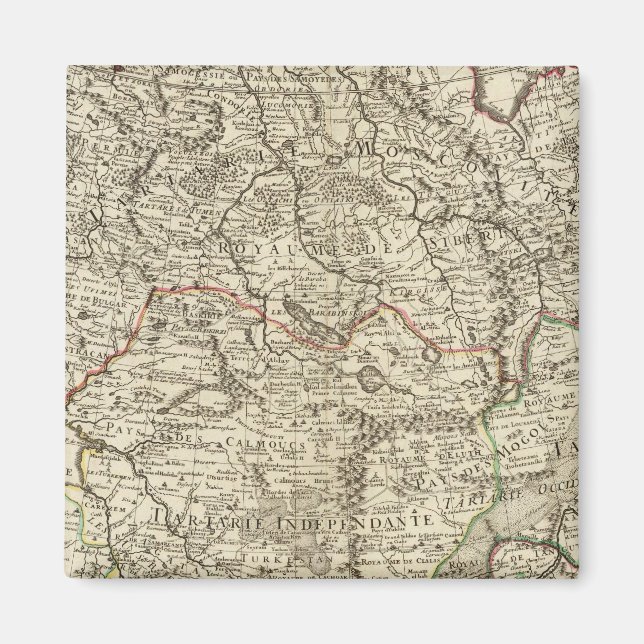 Russia, China, Asia Magnet (Front)