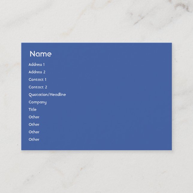 Russia - Chubby Business Card (Front)