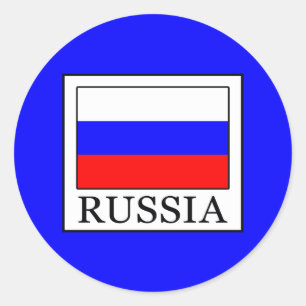 Russia Classic Round Sticker