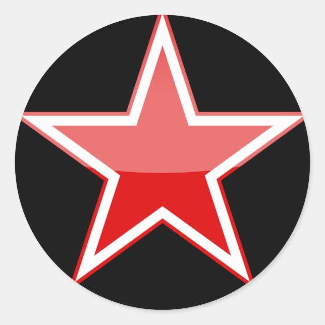 russia classic round sticker (Front)