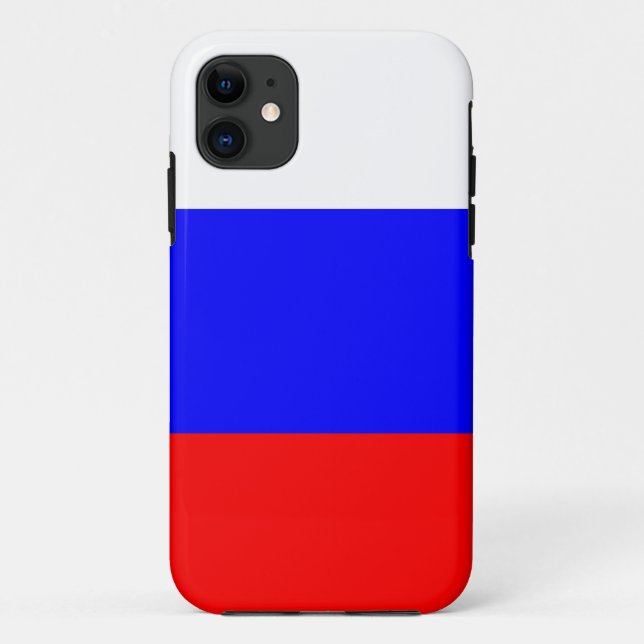 russia country flag red blue white stripes case (Back)