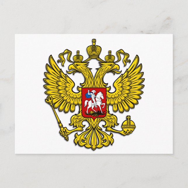 Russia Crest Postcard (Front)