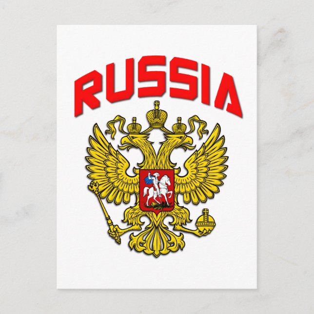 Russia Crest Postcard (Front)