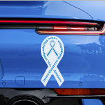 Russia Democratic Russian - WhiteBlueWhite ribbon Car Magnet<br><div class="desc">Many in the Russian pro-democracy movement have adopted the "white blue white" flag to show their opposition to the dictatorship. Text is customisable using the "edit design" button only. An English version is available. However since the length of the words differ between the two languages, the two listings are slightly...</div>