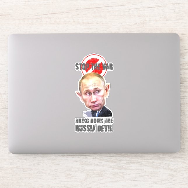 Russia Devil | 6"x 6"  Sticker (Computer)
