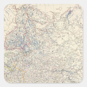 Russia, European Square Sticker