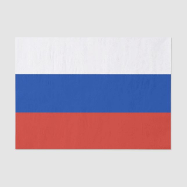 Russia fashion decor, Russian Flag tissue paper (Front)