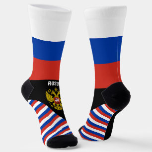 Russia, fashion, Russian flag, patriotic Socks