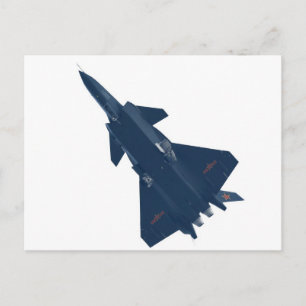 RUSSIA FIGHTER JET POSTCARD